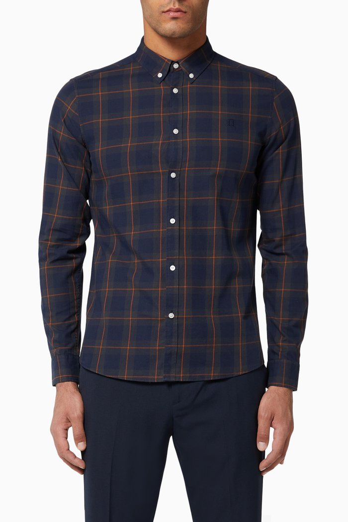 

Hubert Check Flannel Shirt, Blue
