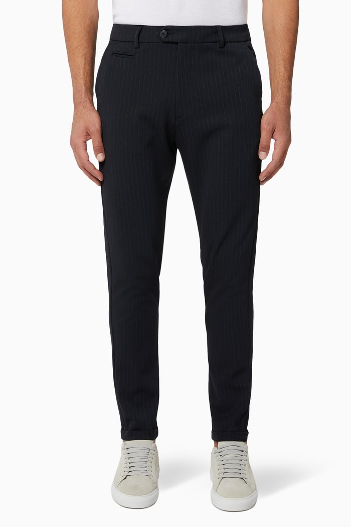 

Como Pinstripe Suit Pants, Blue