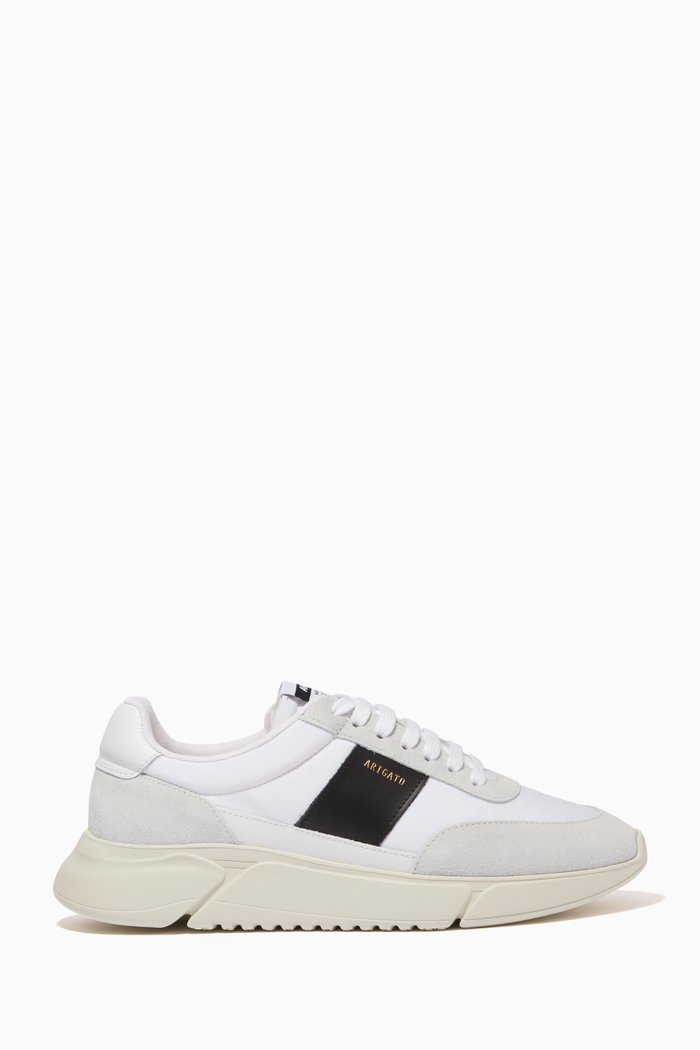 

Genesis Vintage Runner Sneakers in Leather, White