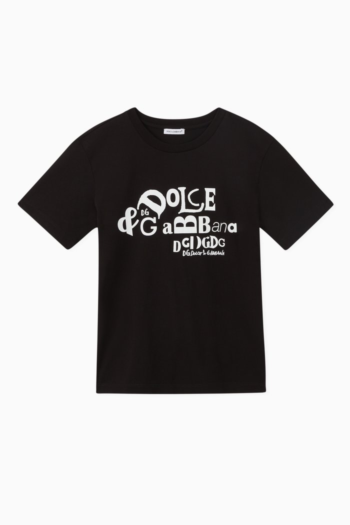 

Logo Lettering Jersey T-Shirt, Black