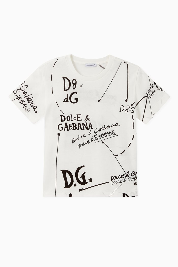 

Logo Lettering Jersey T-Shirt, White