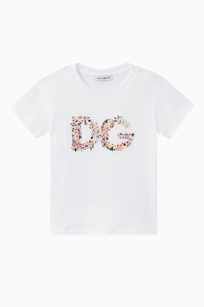 

Floral Logo T-Shirt, White