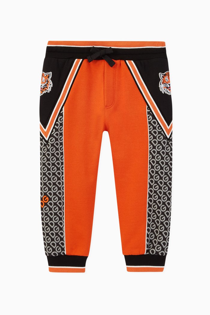

Jungle Sport Tiger Cotton Sweatpants, Orange
