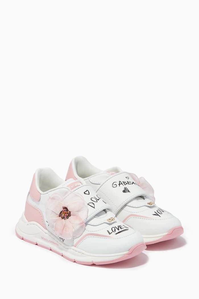

Power Pastel Sneakers in Leather, White
