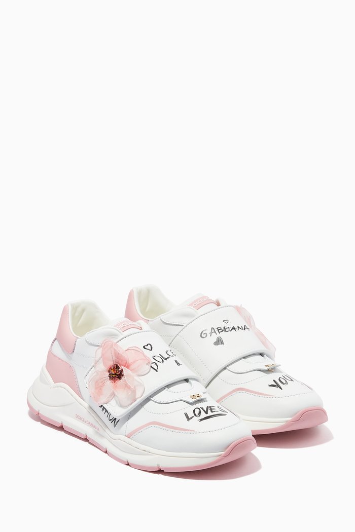 

Power Pastel Sneakers in Leather, White