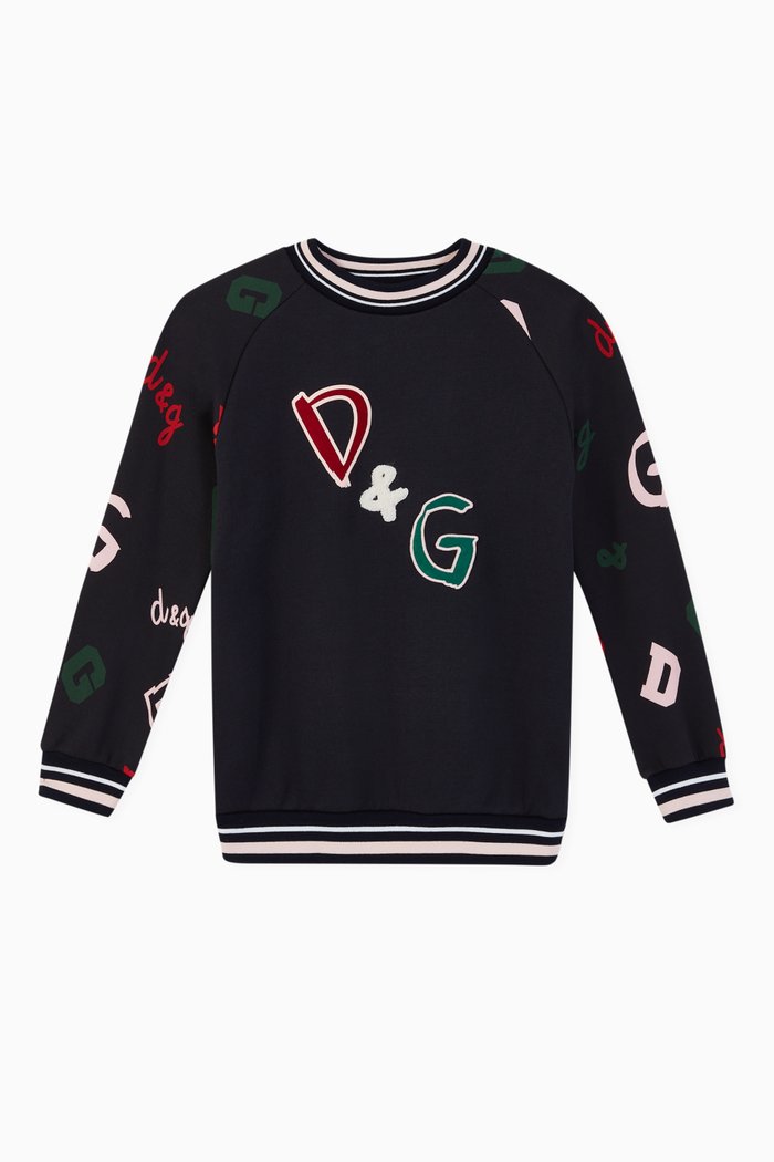 

Logo Patch Jersey Sweatshirt, Blue