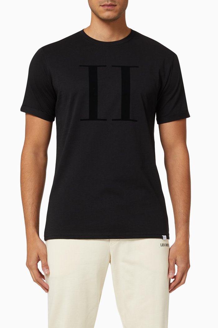 

Encore Logo T-shirt in Cotton, Black