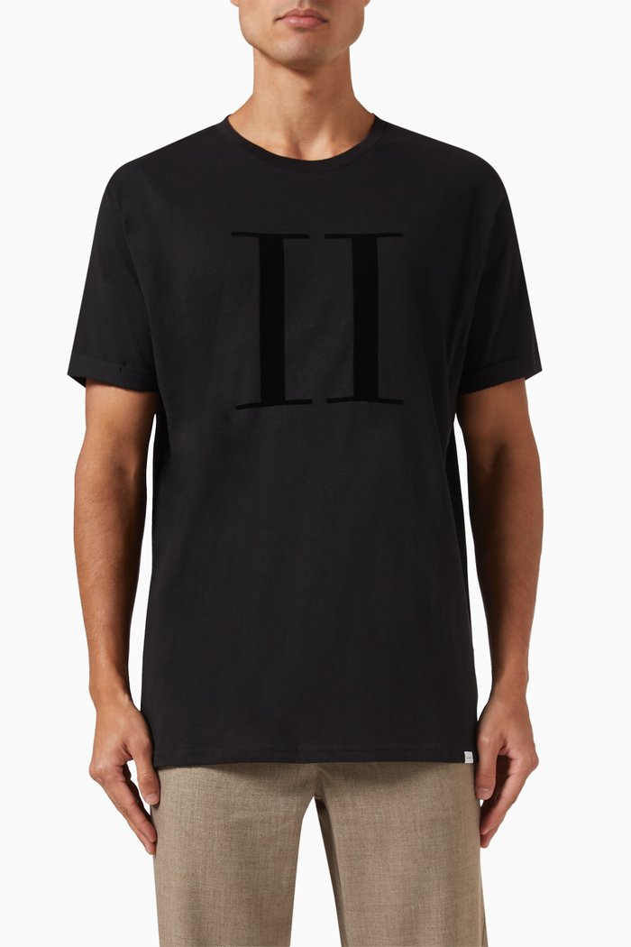 

Encore Logo T-shirt in Cotton, Black