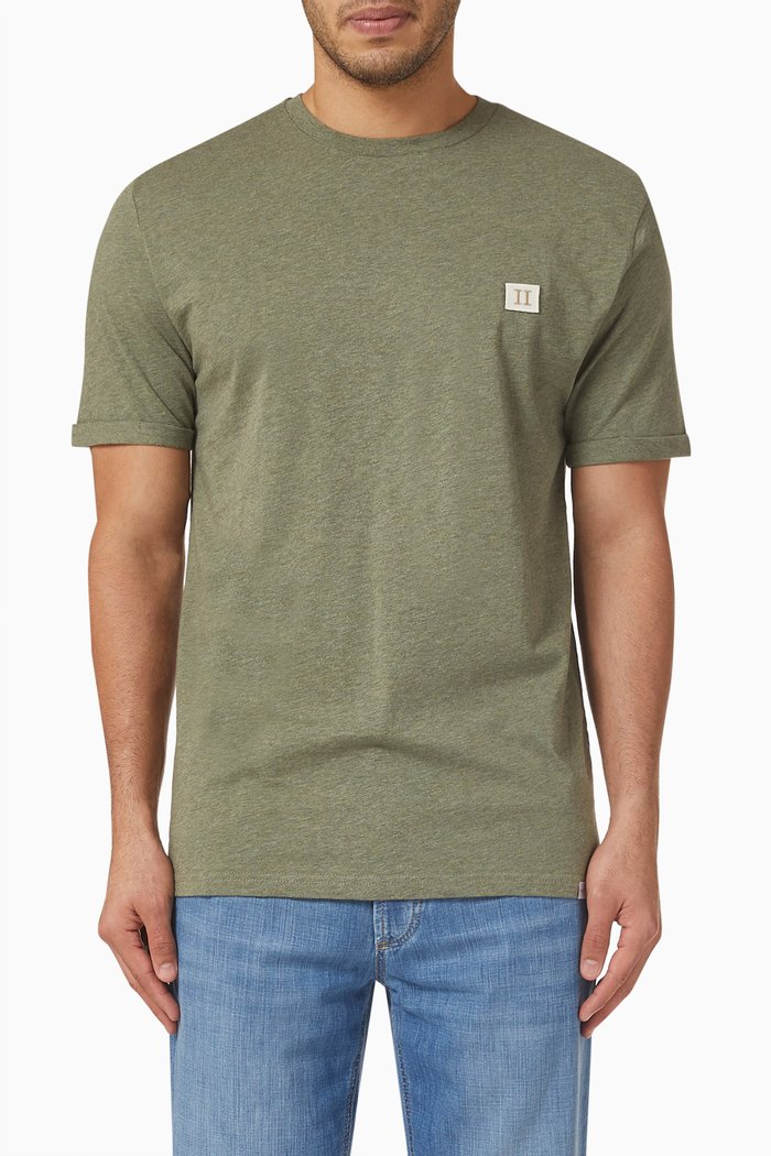 

Piece T-shirt in Cotton, Green