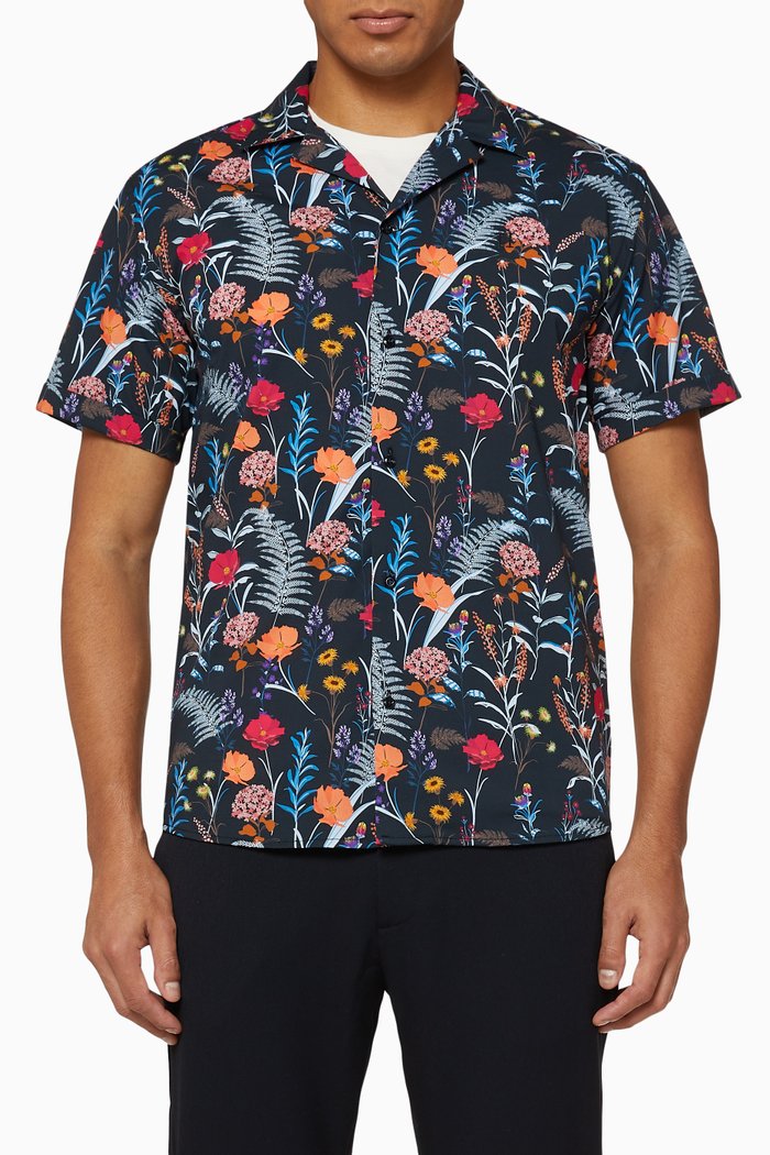 

Fleur D'été Short Sleeve Shirt, Blue
