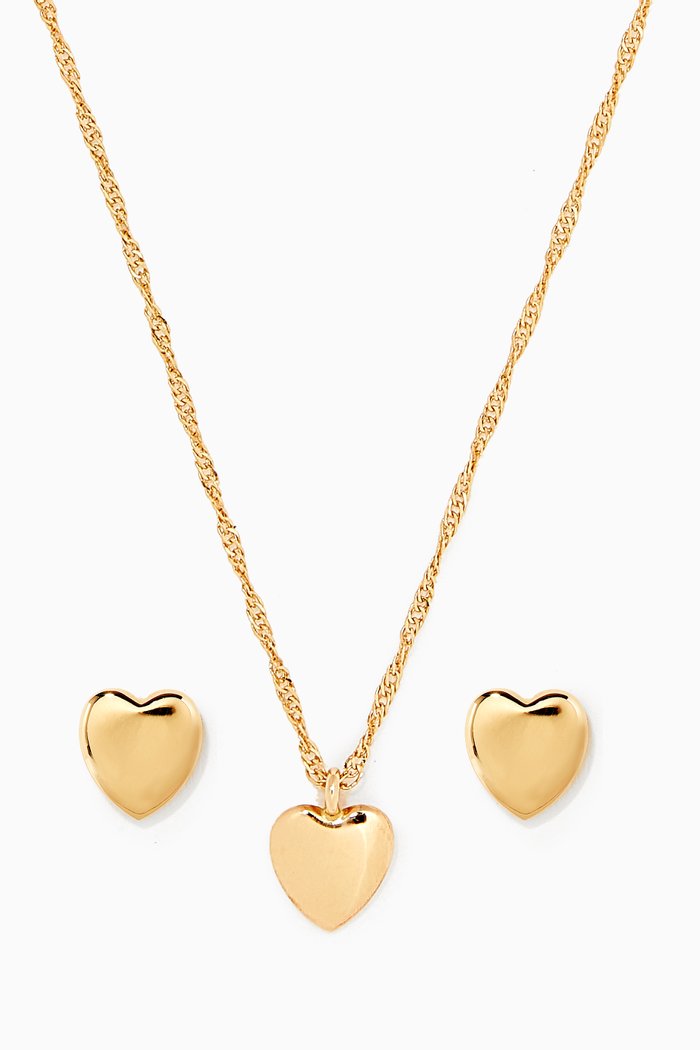 

Heart Set in 18kt Yellow Gold