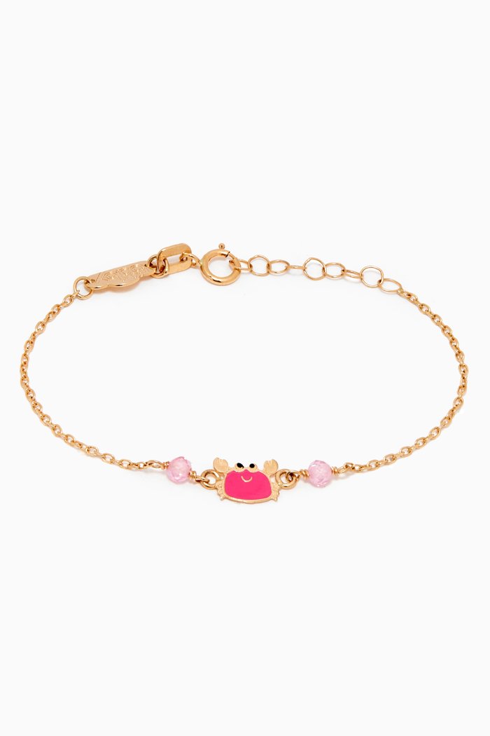 

Wonder Crab Charm Bracelet in 18kt Yellow Gold