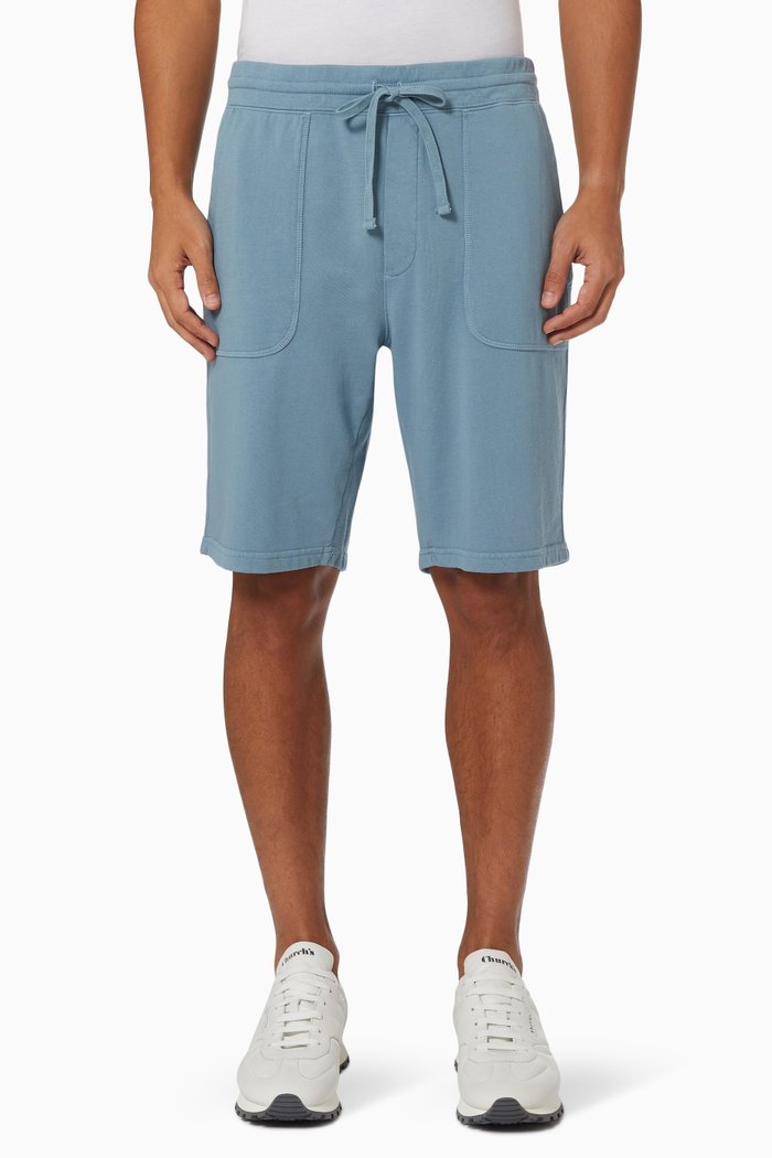 

Garment Dye Shorts in French Terry, Grey