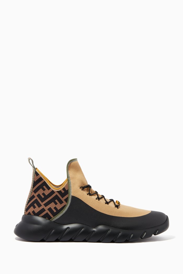

FF Running Sneakers in Tech Mesh, Brown