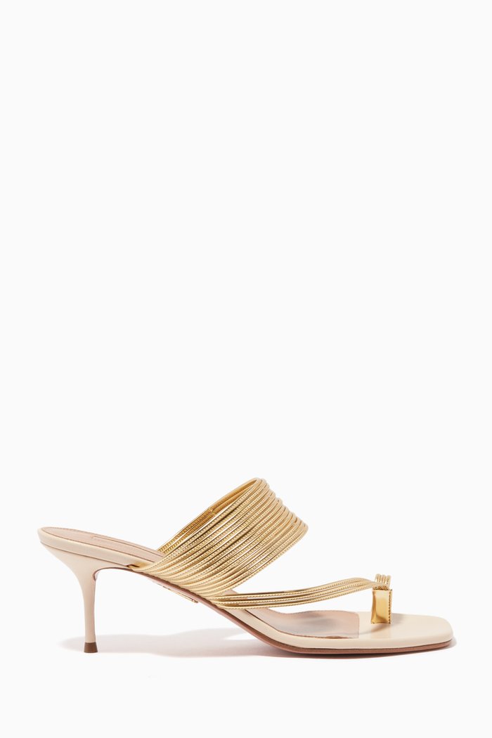 

Sunny 60 Mule Sandals in Leather, Neutral