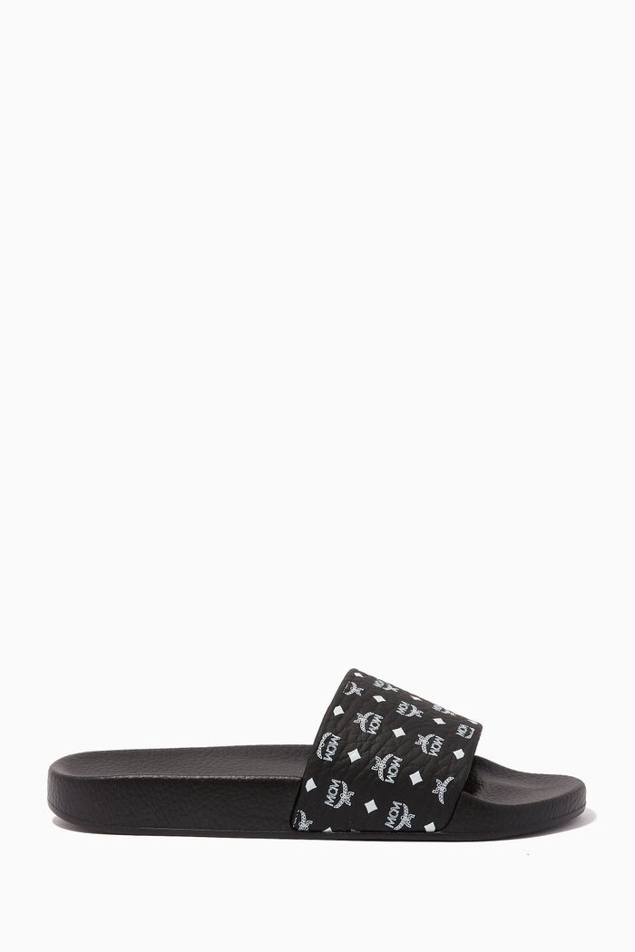 

Visetos Slides in Rubber, Black