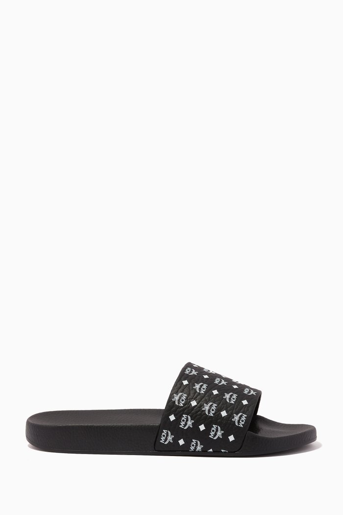 

Visetos Slides in Rubber, Black