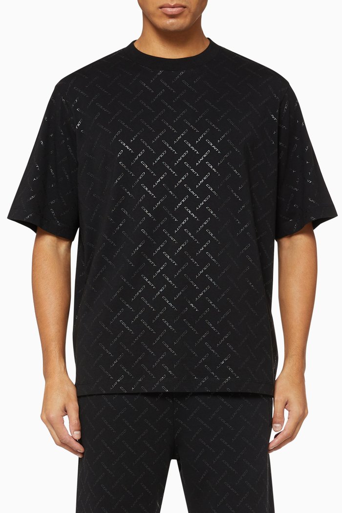 

County Cotton T-Shirt, Black