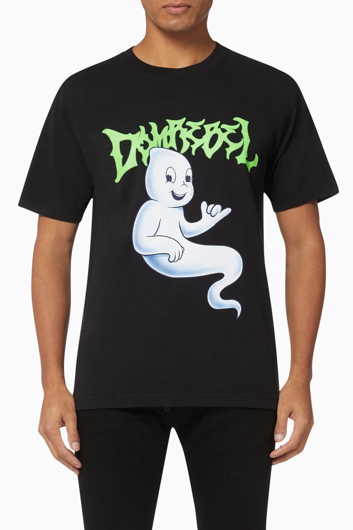

Ghost Box Cotton T-Shirt, Black