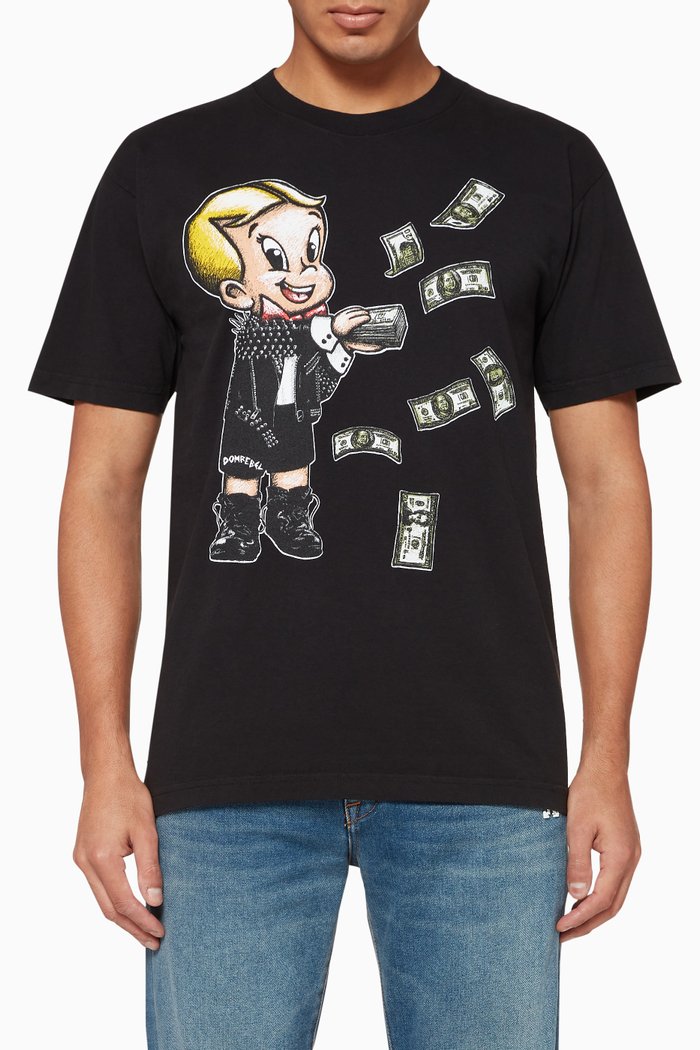 

Baller Box Embellished Cotton T-Shirt, Black