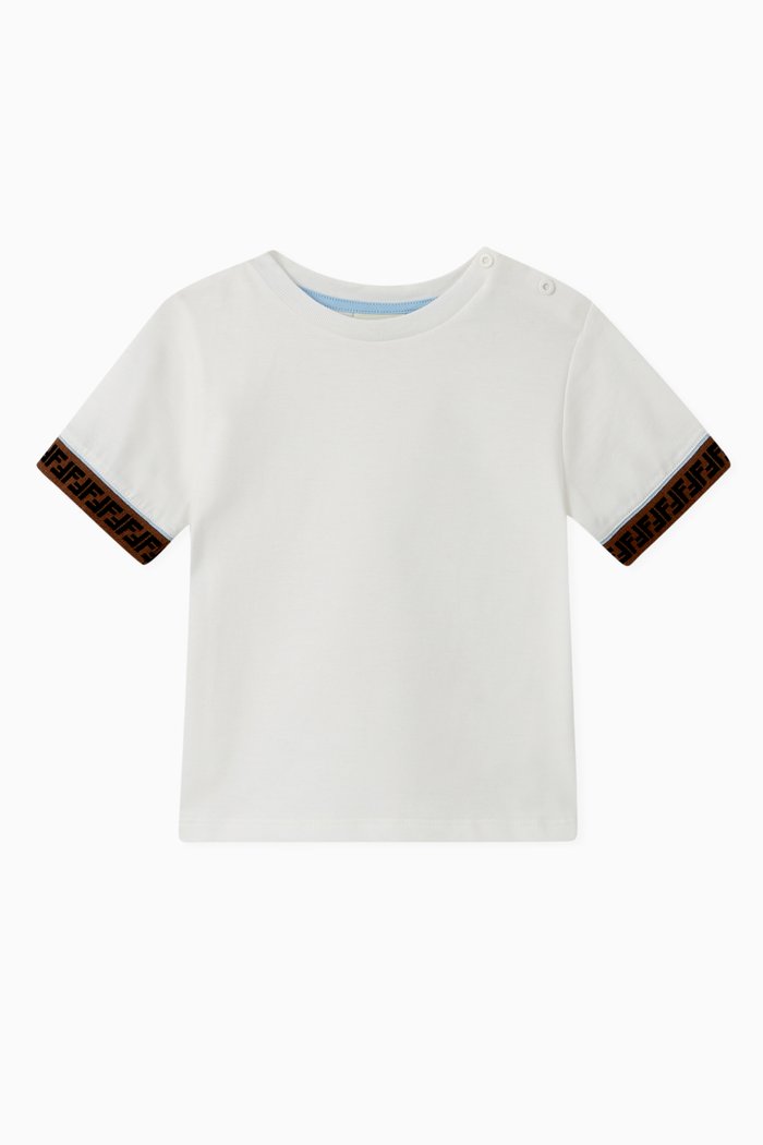 

FF Band Cotton T-Shirt, White