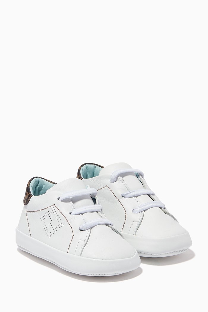 

Logo Sneakers in Leather, White