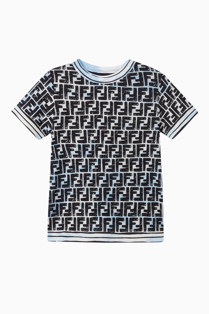 

x Joshua Vides FF Cotton T-Shirt, Blue