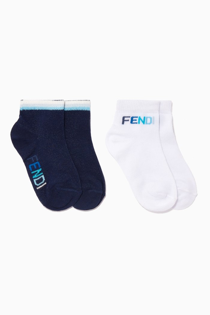 

Logo Cotton Socks, Set of 2, Multicolour