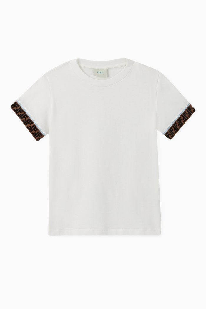 

FF Band Cotton T-Shirt, White