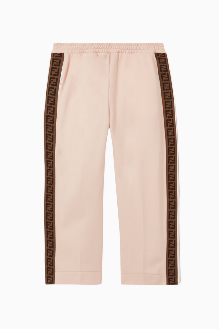 

FF Band Cotton Sweatpants, Pink