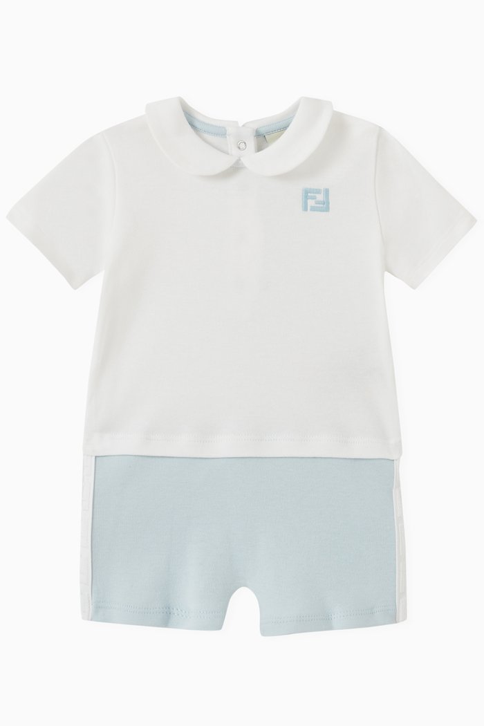 

Logo Romper in Cotton, Multicolour