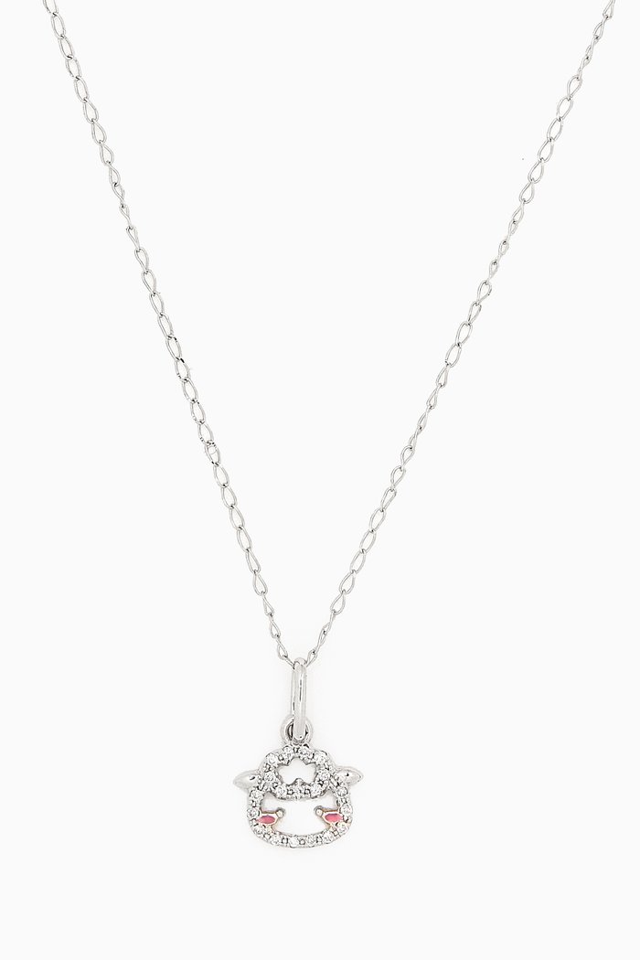 

Maya & Friends Diamond Pendant in 18kt White Gold, Rose gold