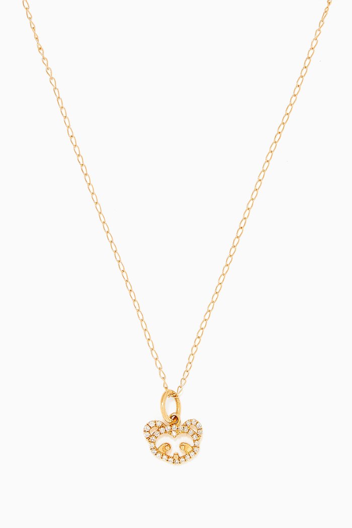 

Maya & Friends Diamond Pendant in 18kt Yellow Gold