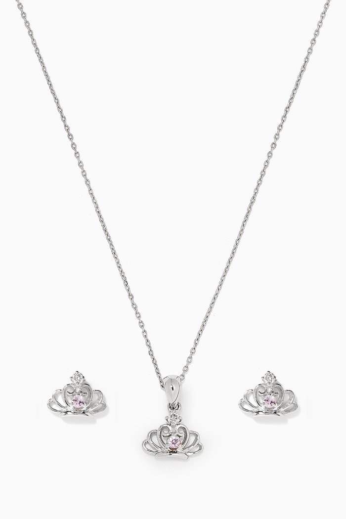 

My Princess Pink Sapphire Diamond Set in 18kt White Gold