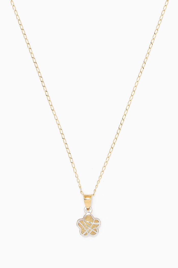 Flower 3D Pendant in 18kt Gold