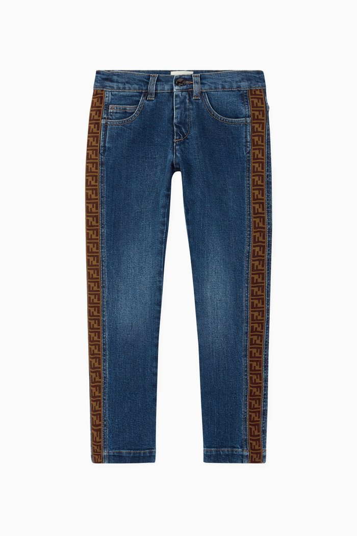 

FF Band Denim Jeans, Blue