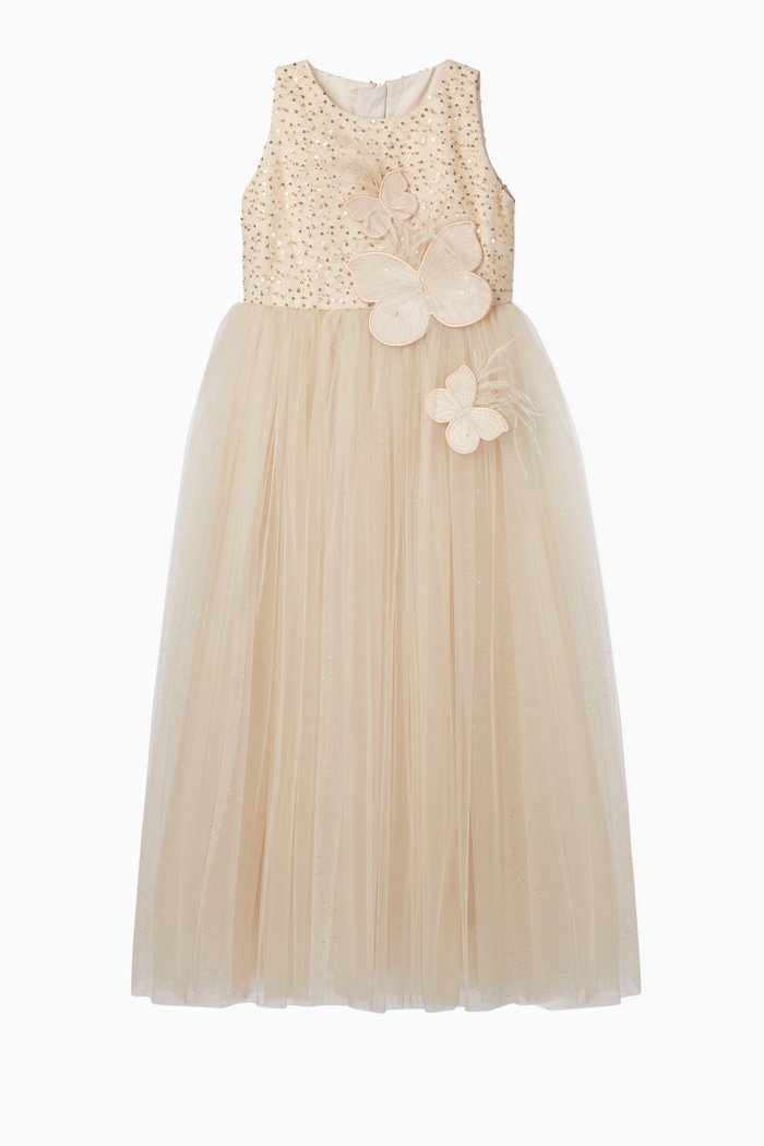 

Butterfly Tulle Dress, Neutral