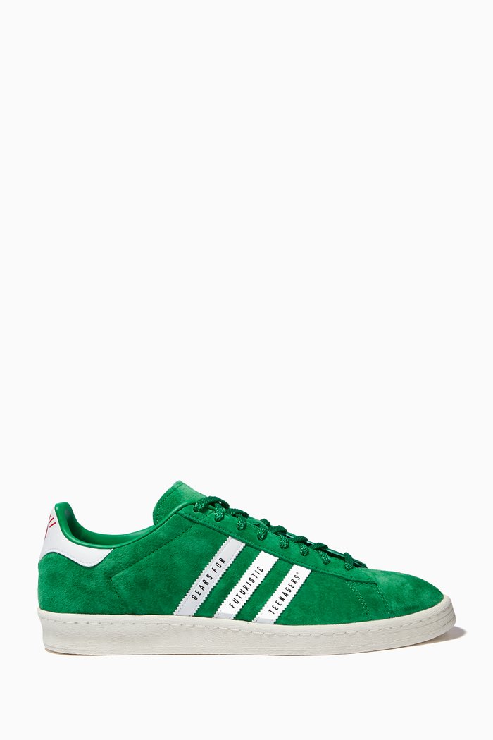 

x Human Made Superstar 80s Campus Sneakers in Suede, Green