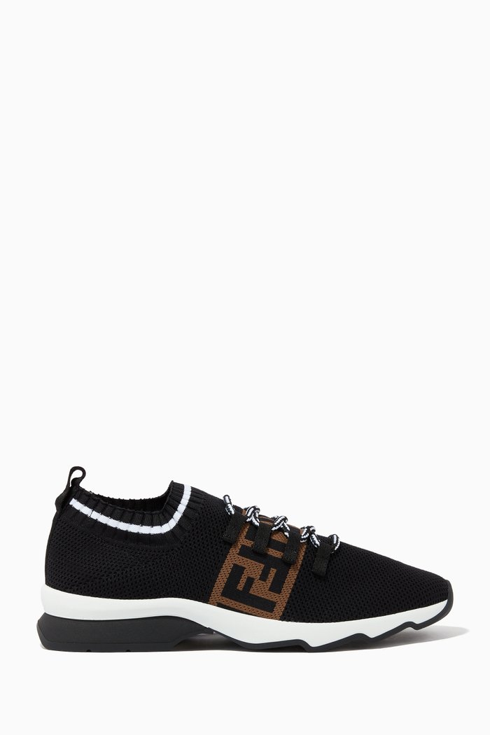 

Rockoko Sneakers in Fabric Knit, Black