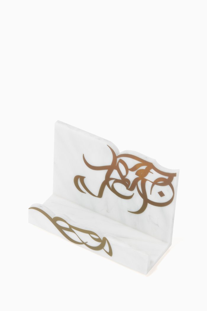 

Calligraffiti Card Holder, White
