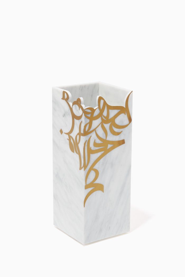 

Calligraffiti Table Vase, White