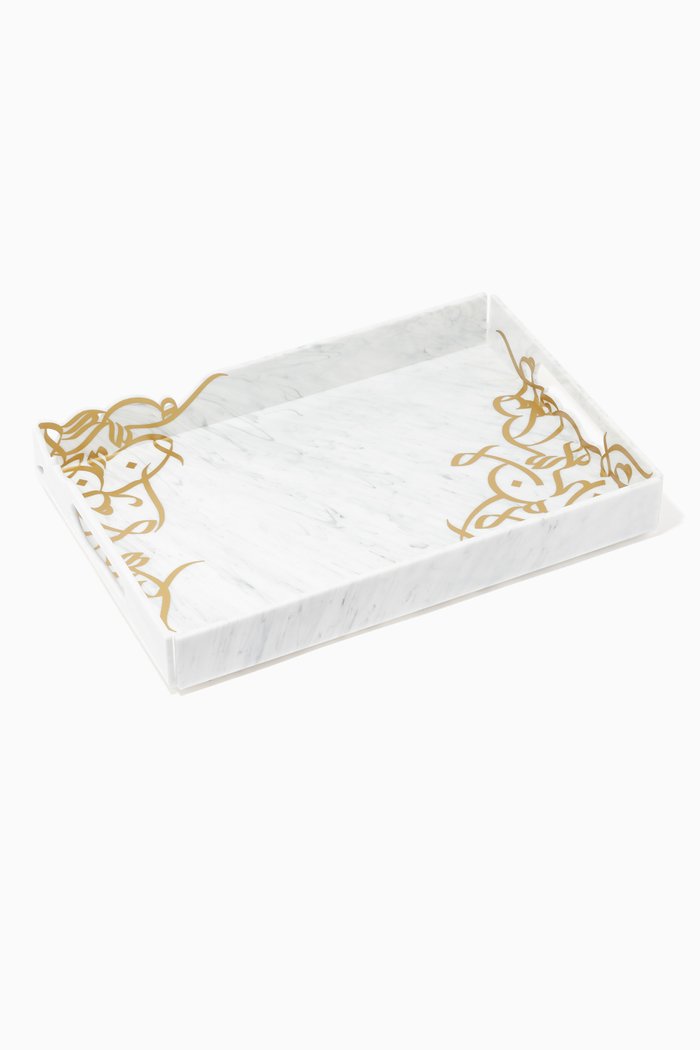 

Calligraffiti Table Tray, White