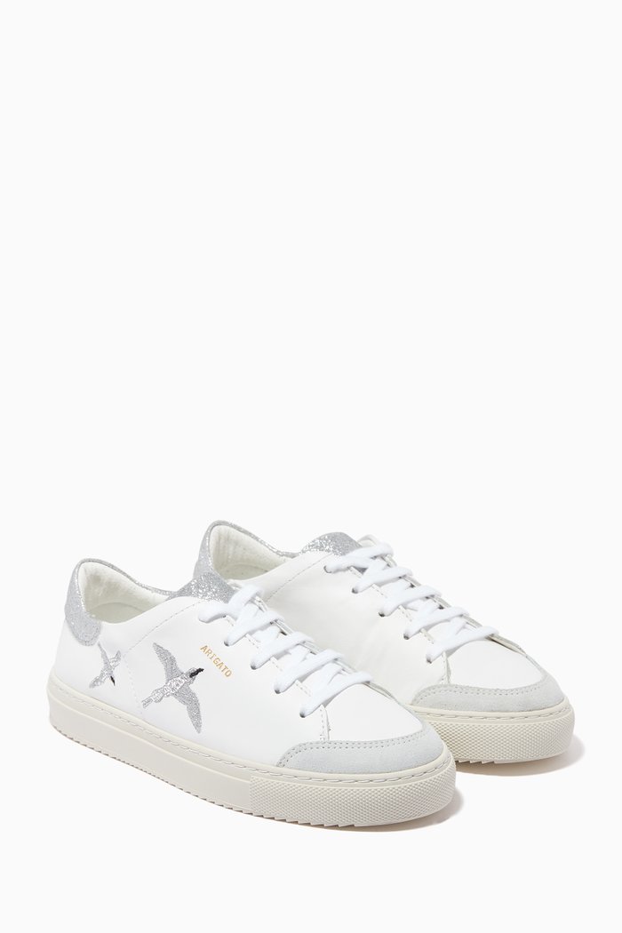 

Clean 90 Triple Bird Sneakers in Leather, White