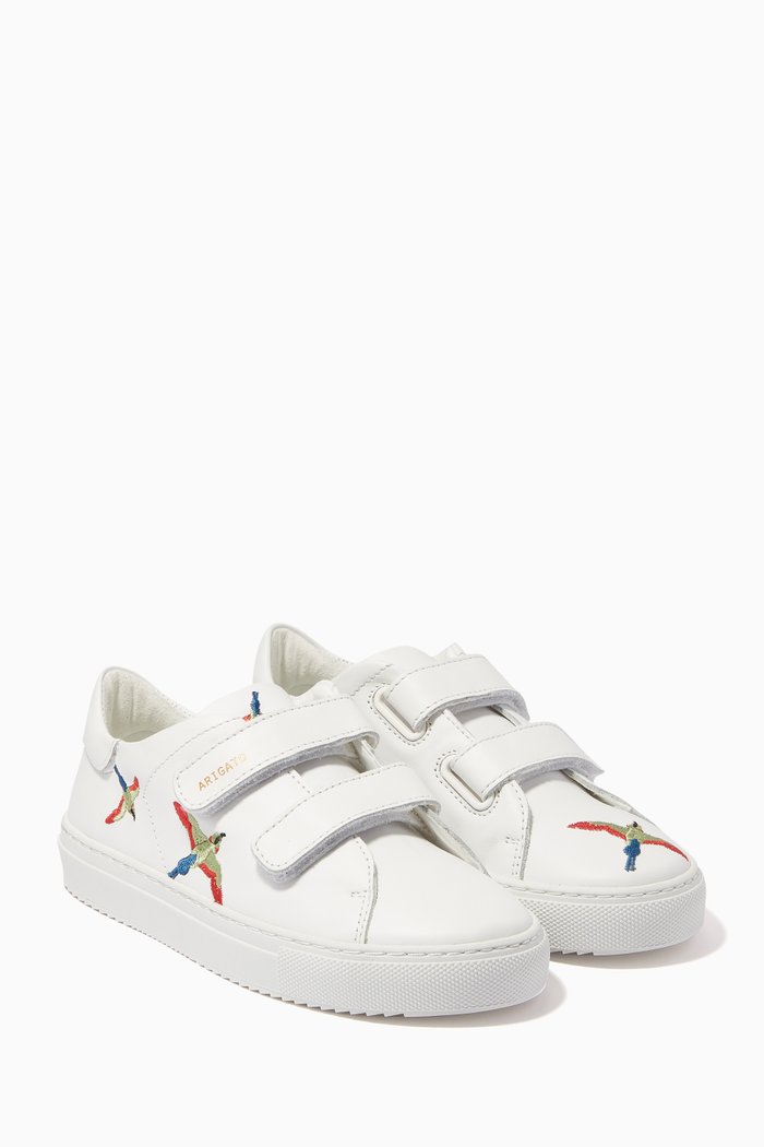 

Clean 90 Bird Velcro Sneakers in Leather, White