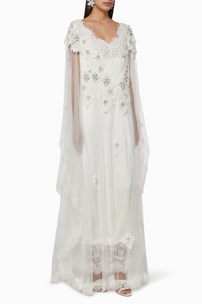 

Spanish Silk Kaftan, White