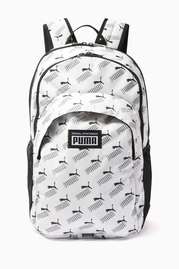 

Academy Logo Backpack, White