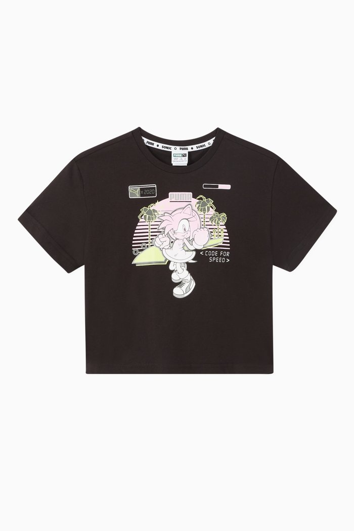 x Sega Graphic T-Shirt, Black