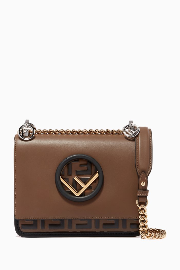 

Kan I F Mini Bag in Leather, Brown