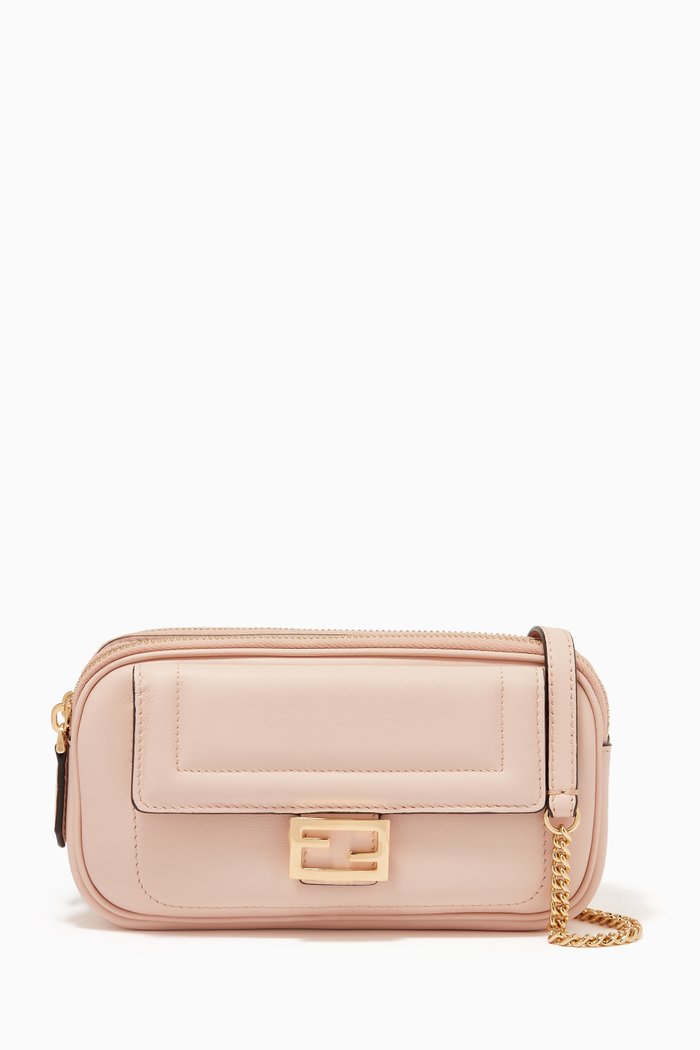 

Easy 2 Baguette Bag in Leather, Pink