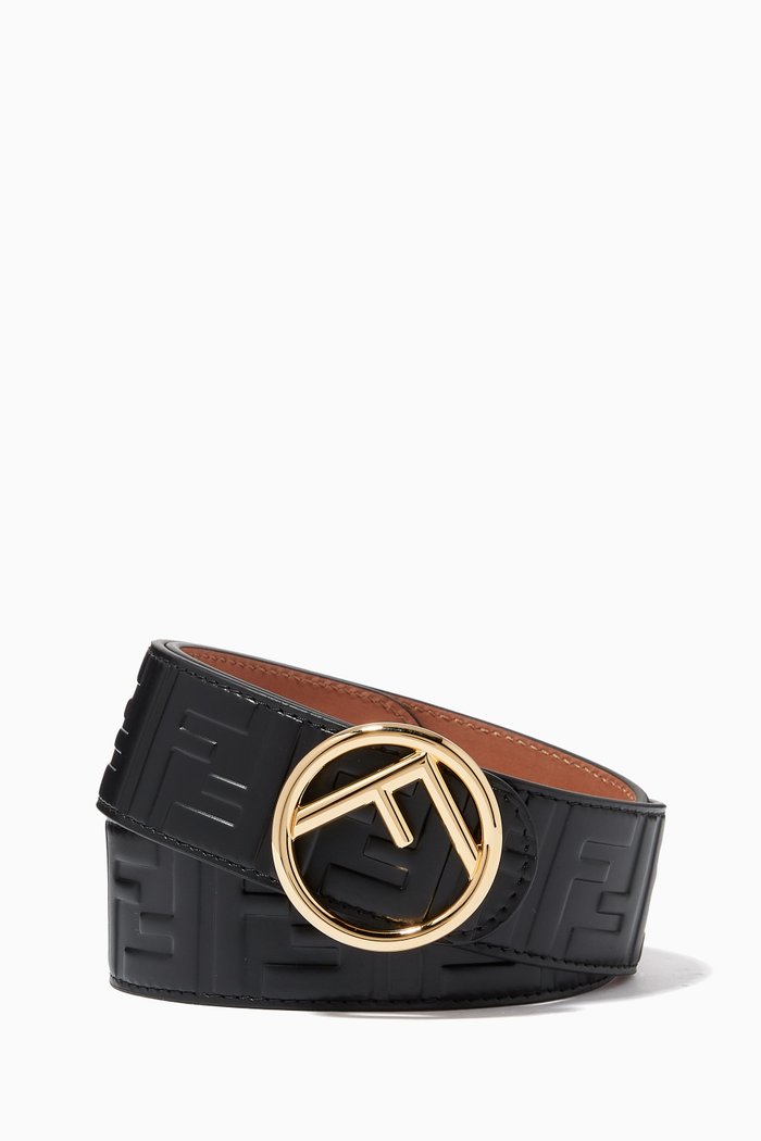 

F is Fendi Belt in Leather, Black